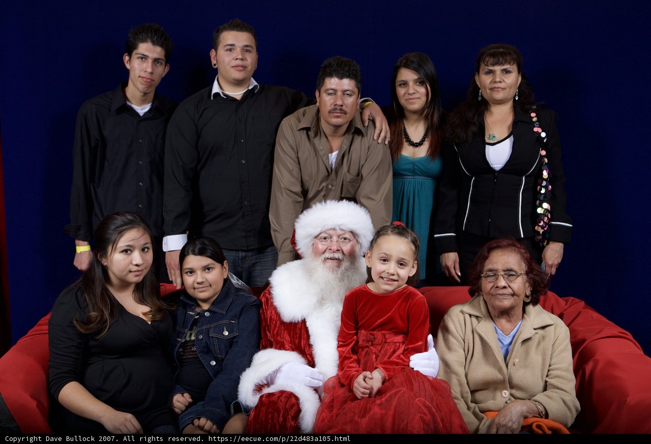 Smiling Faces with Santa Claus