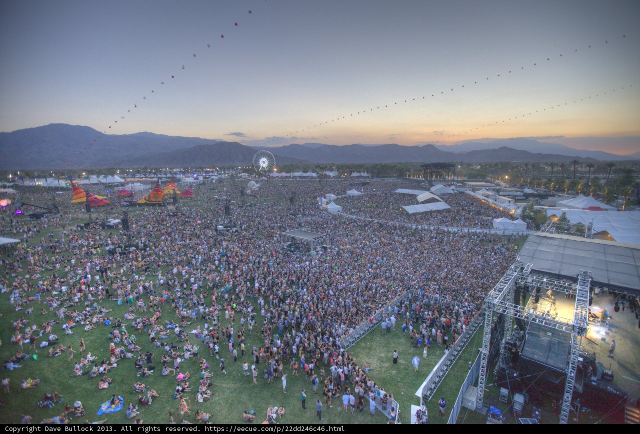 Coachella Concert Crowd