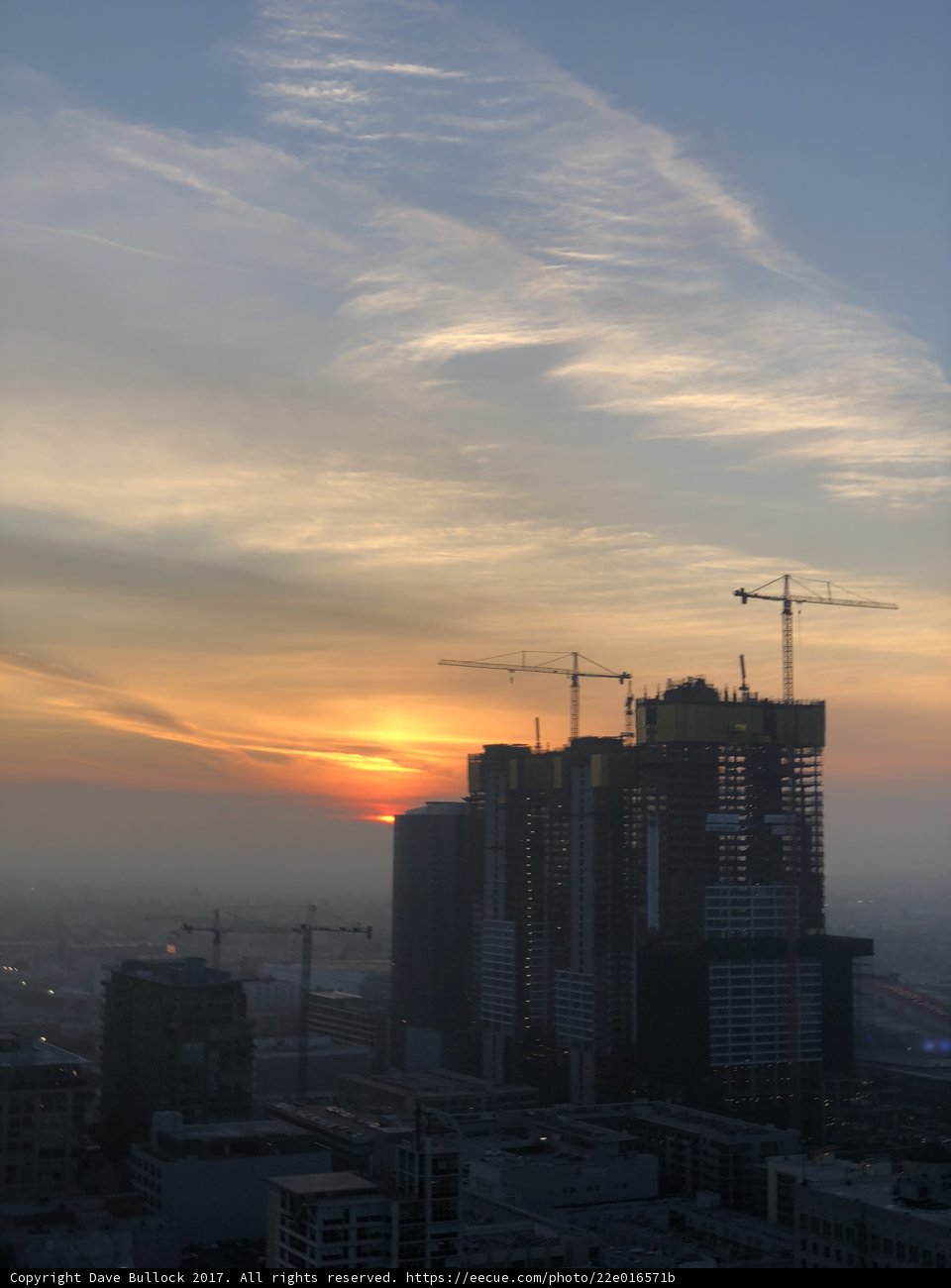 Sunset over the Urban Skyline