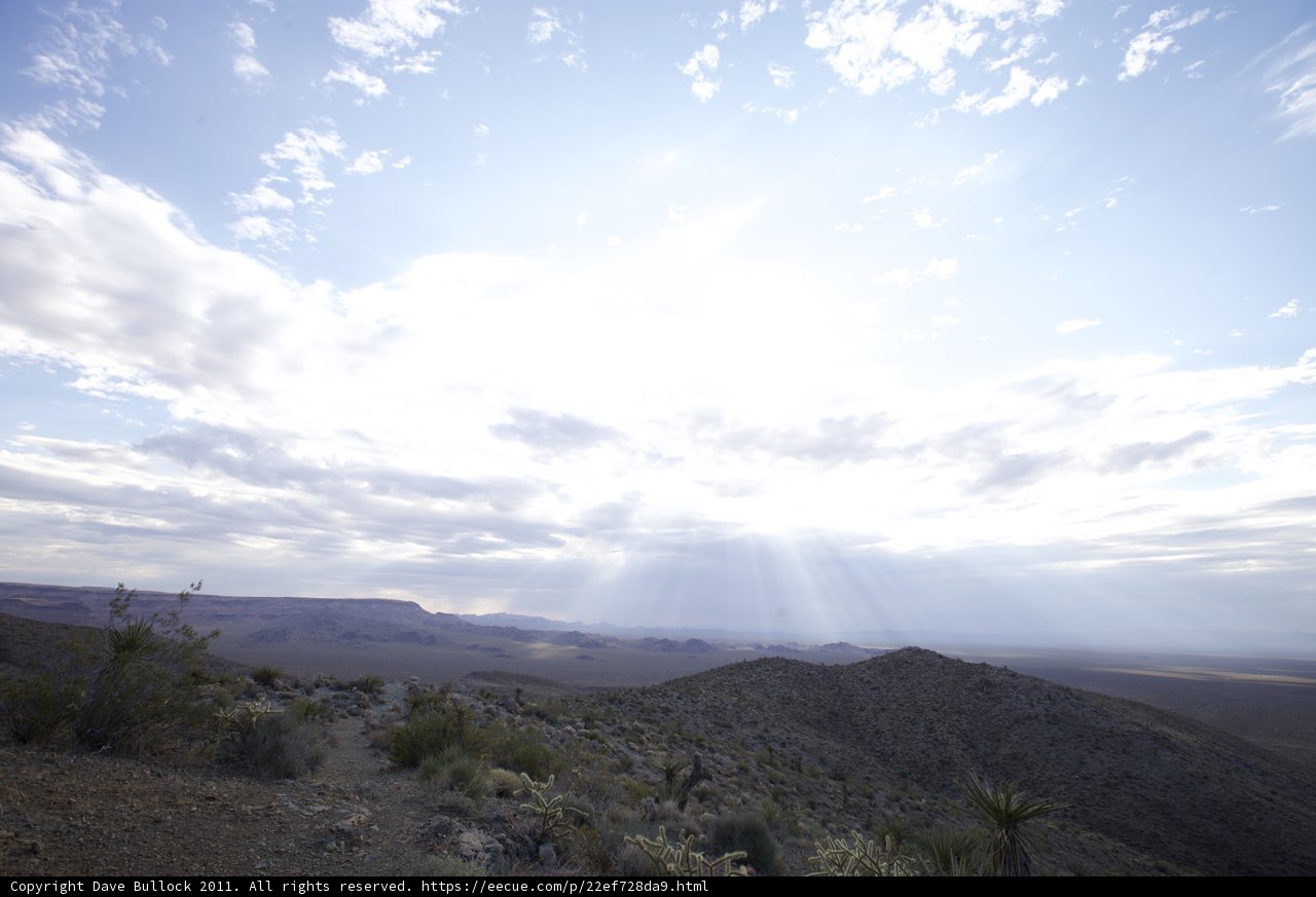 Sunbeams Breaking Through the Clouds