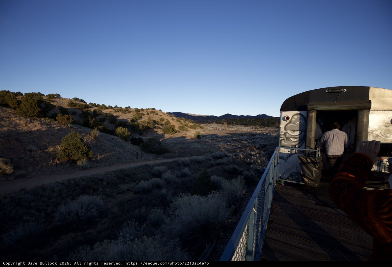 Desert Observatory Deck at Twilight in New Mexico