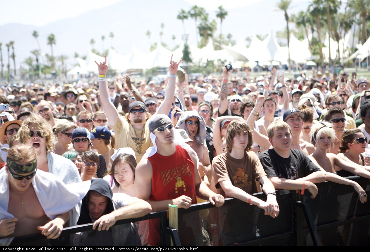 Jam-Packed Crowd at Coachella Music Festival