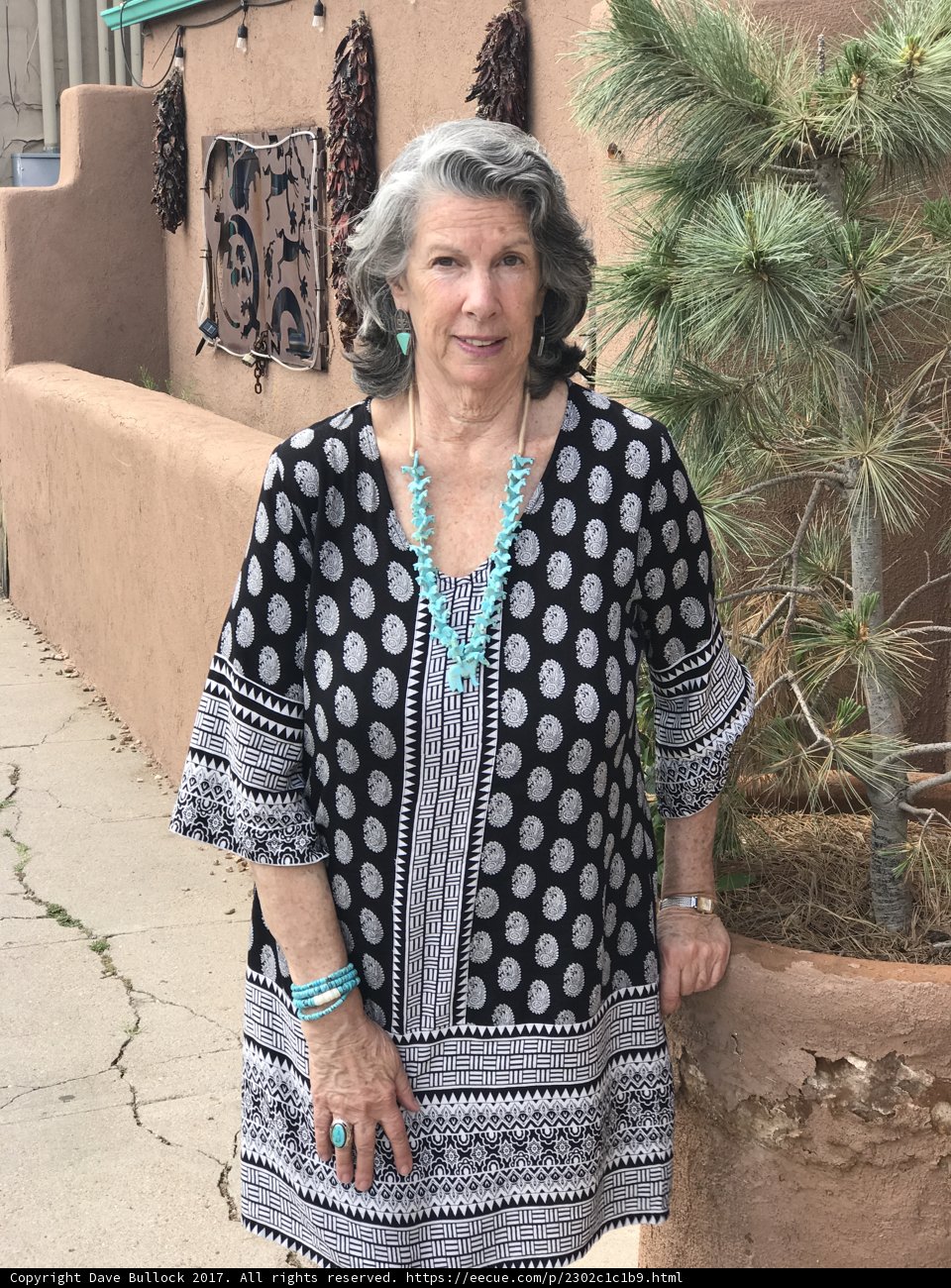 Polka Dot Lady in Santa Fe
