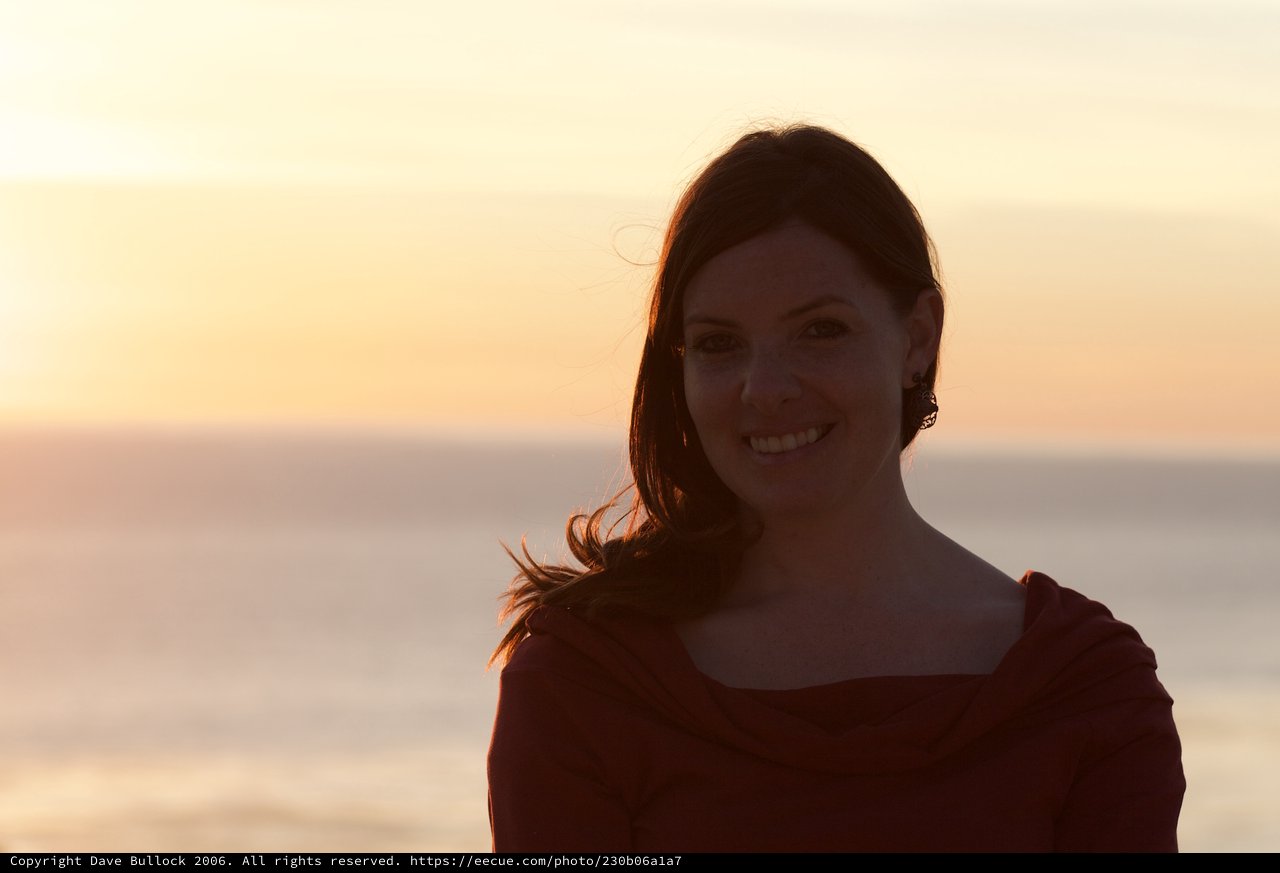 Golden Hour Portrait at the Ocean's Edge