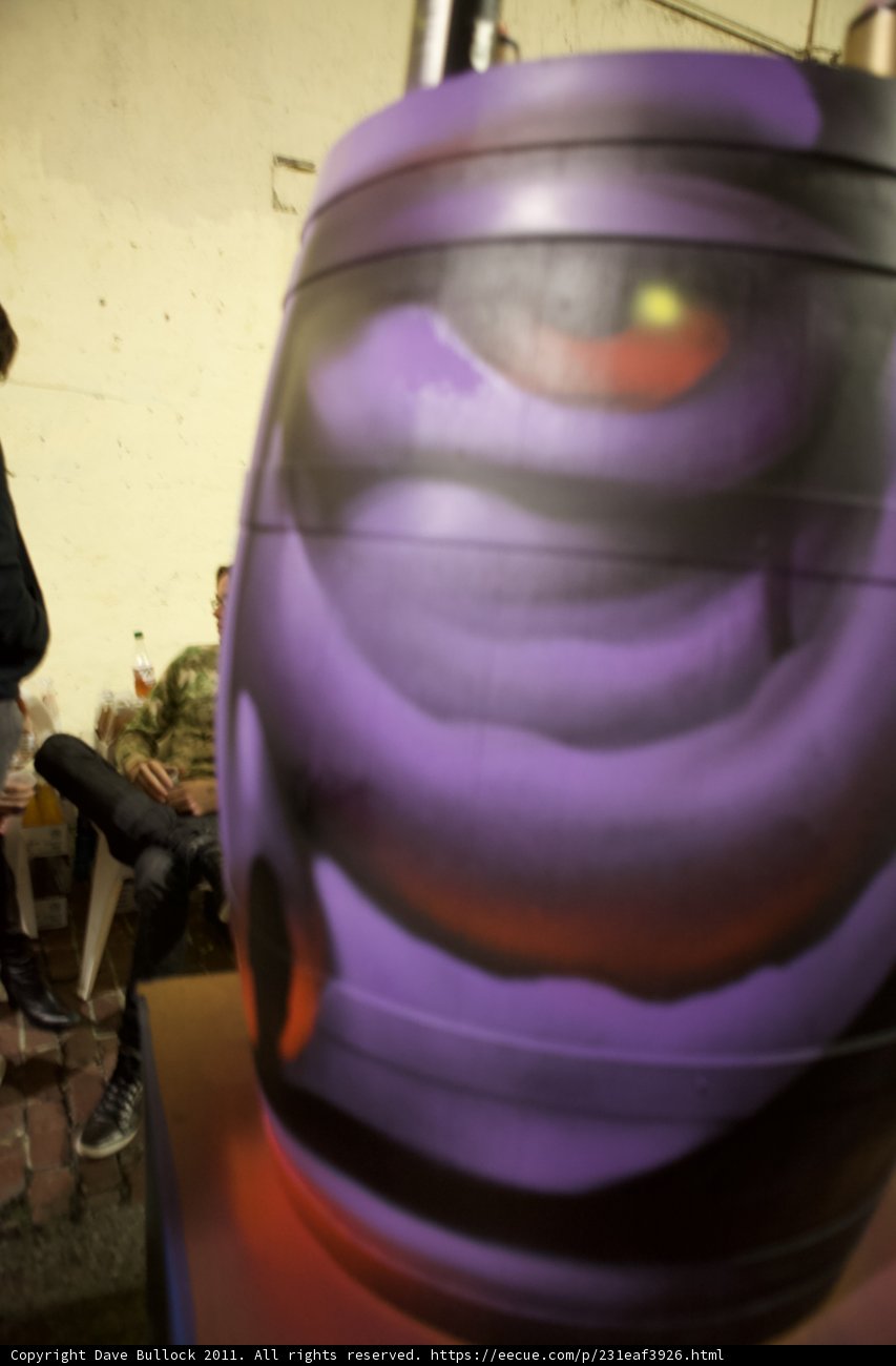 Purple Barrel with Unique Design
