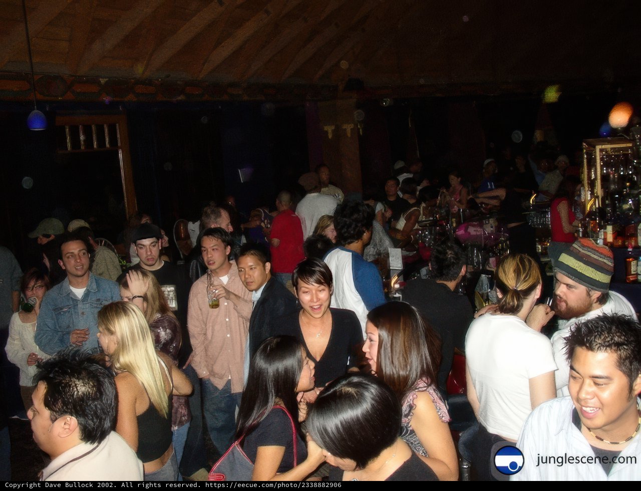 Nightclub Party with a Crowded Audience and 3 Hats