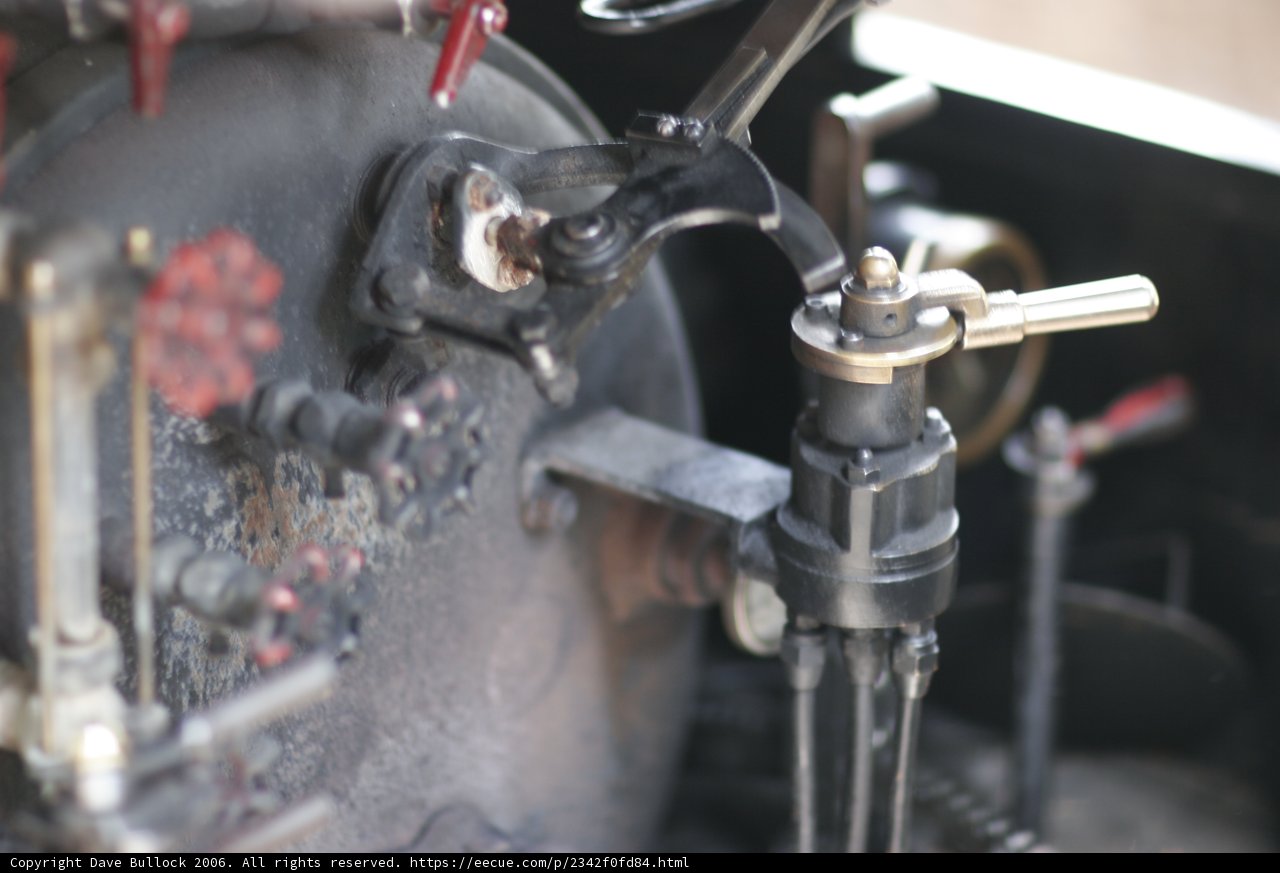 Steam Engine Valve in Up Close View