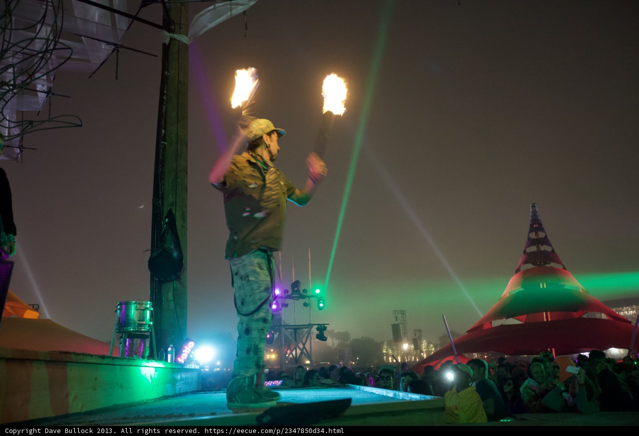 Fire-Eater Man Lights Up Coachella Stage
