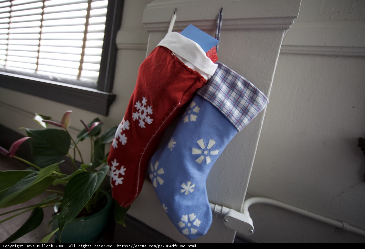 Christmas Stockings on Display
