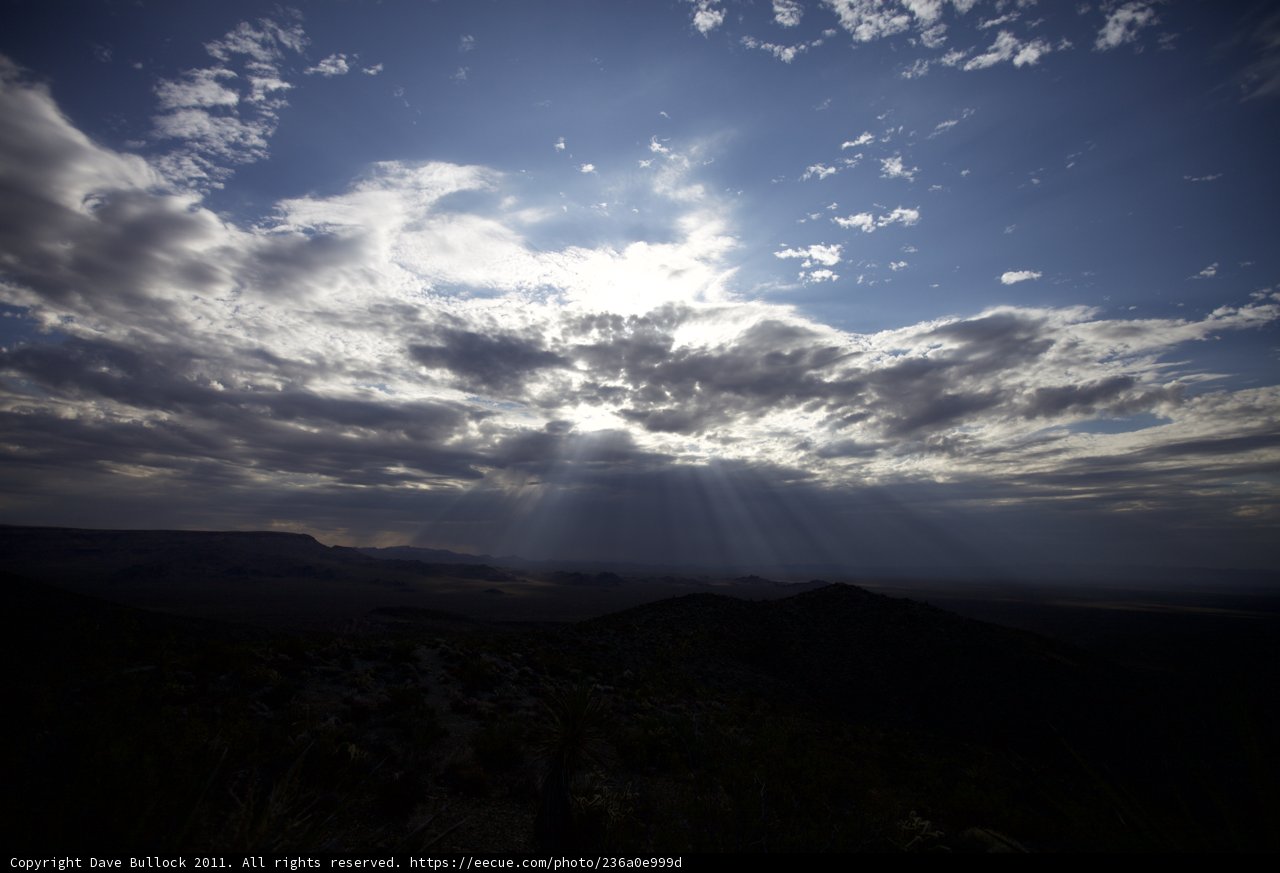 Radiant Sunrise over Desert Landscapes