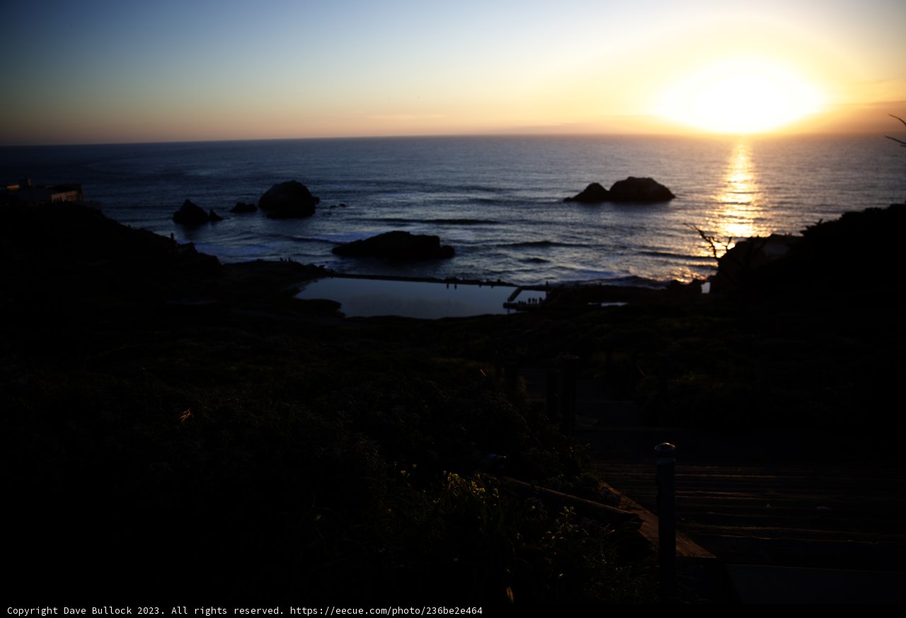 Golden Hour at Sutro Baths