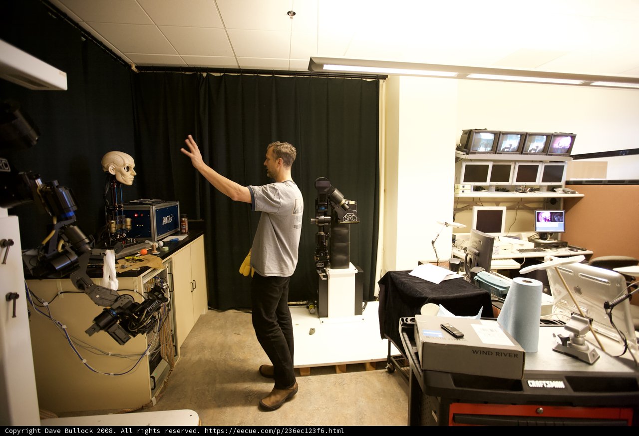 Man at Computer Desk in Hospital Room