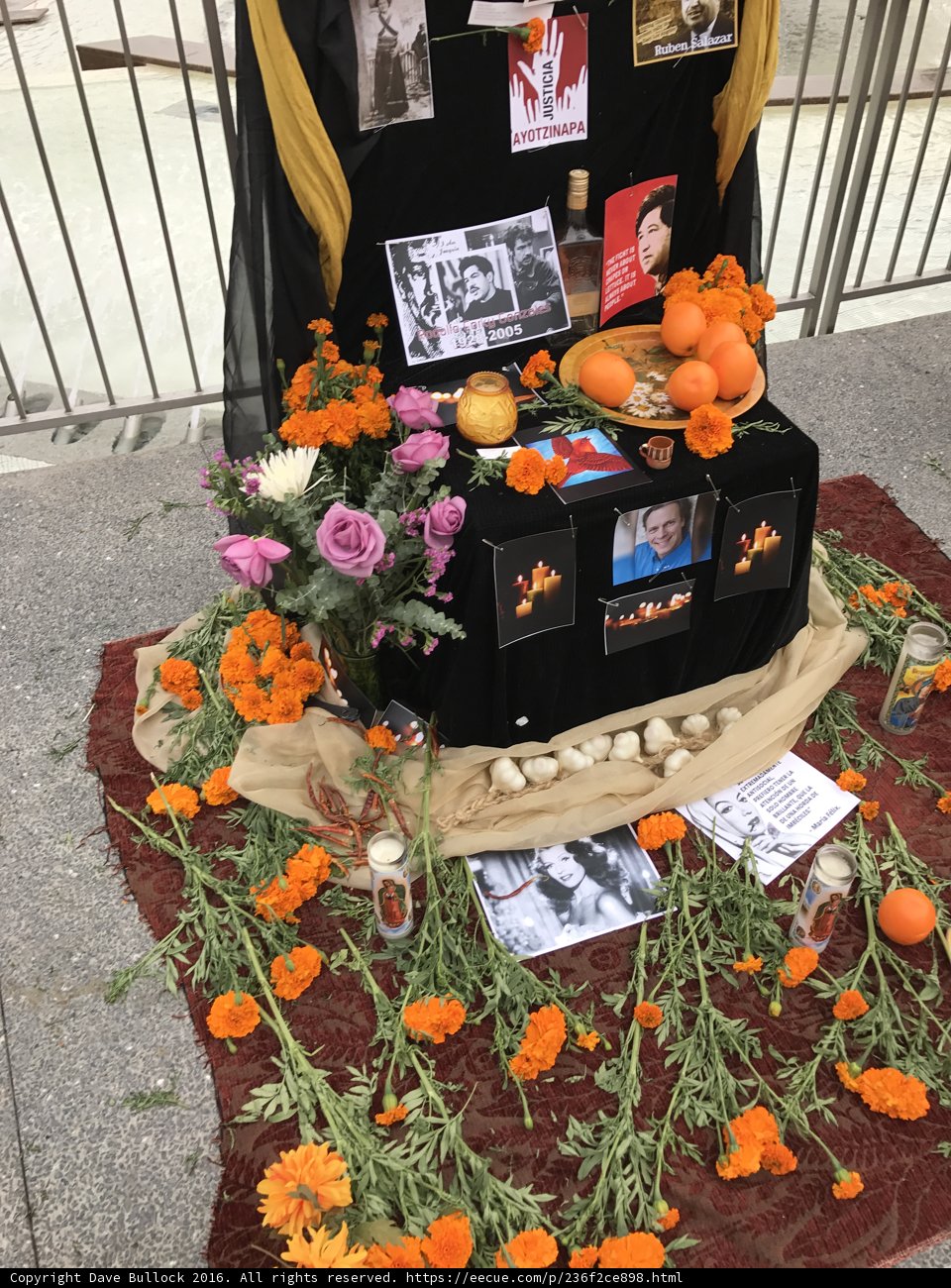 Flower Arrangement With Man's Portrait