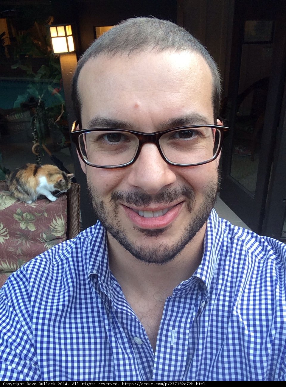 Portrait of a Happy Man with Glasses