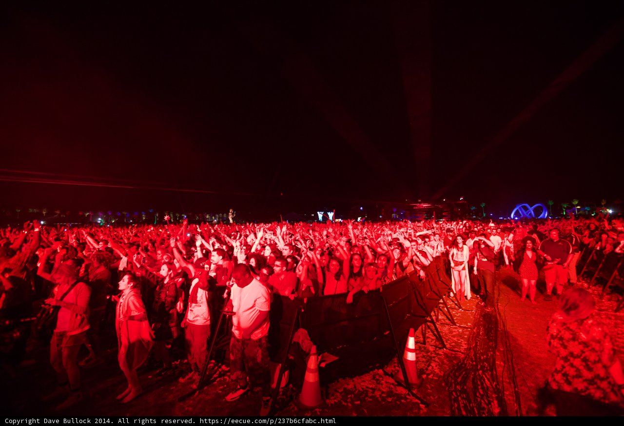 Red Lights and Rowdy Crowds at Coachella