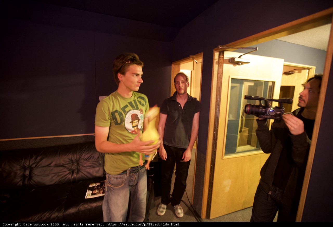 Studio Session with Josh Freese and a Yellow Friend