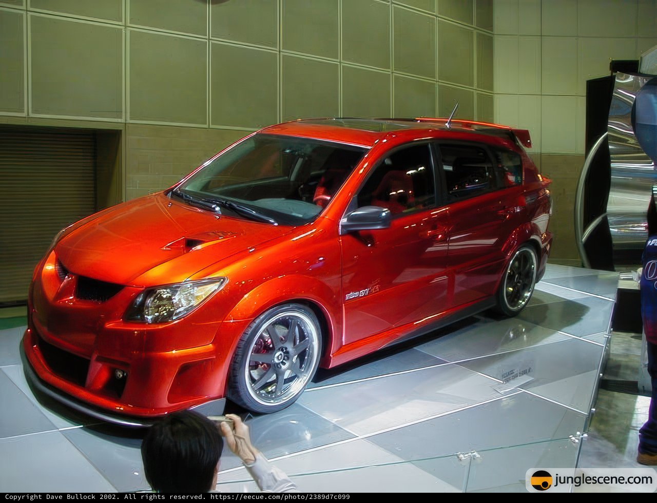 Red Sports Car Steals the Show