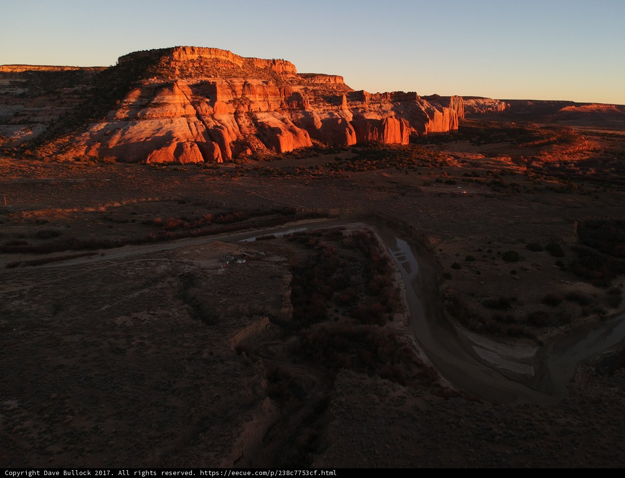 Serene Sunset over Mesas and Canyons