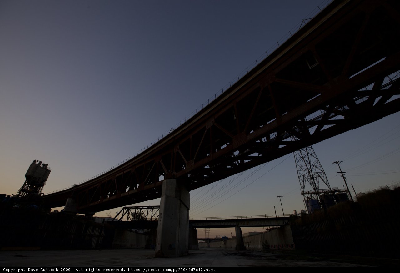 Golden Hour at the LA River Bridge