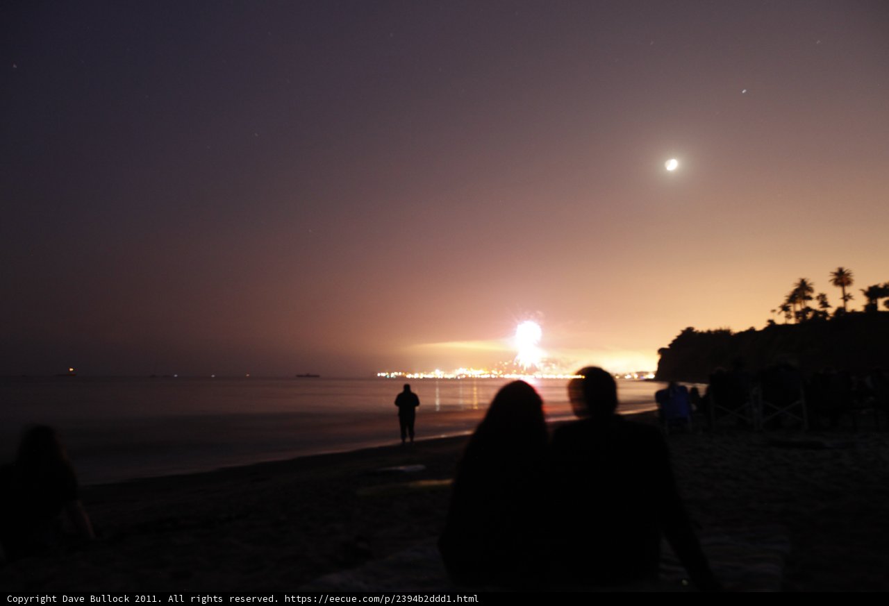 Night Sky at the Montecito Beach