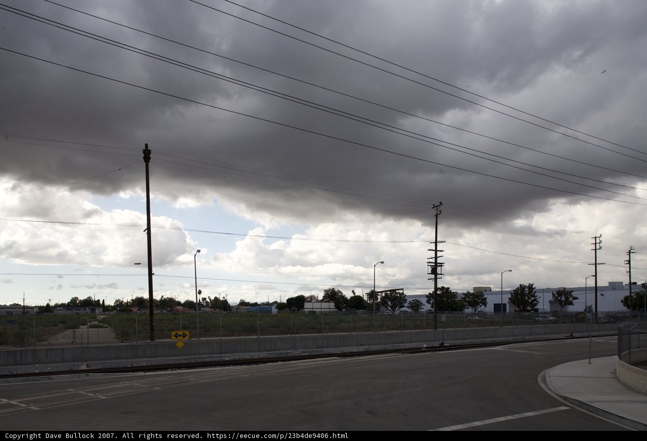 Cloudy Skies over City Road