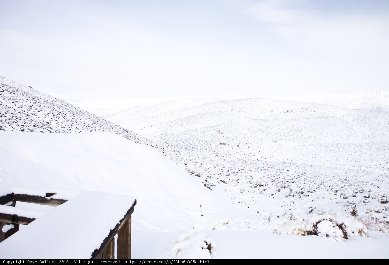 Snowy Scenery from Balcony