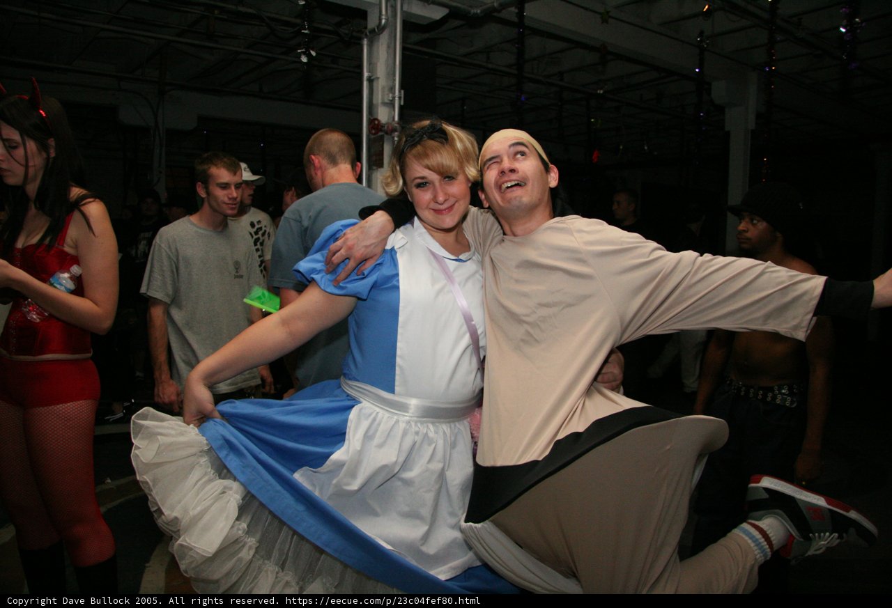 Alice and the White Rabbit Hit the Dance Floor