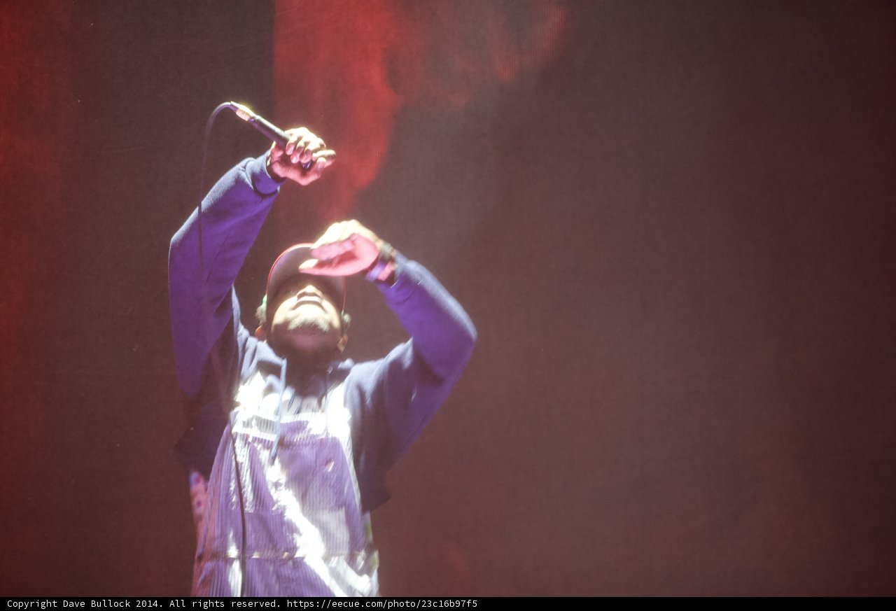 Hoodie man on stage