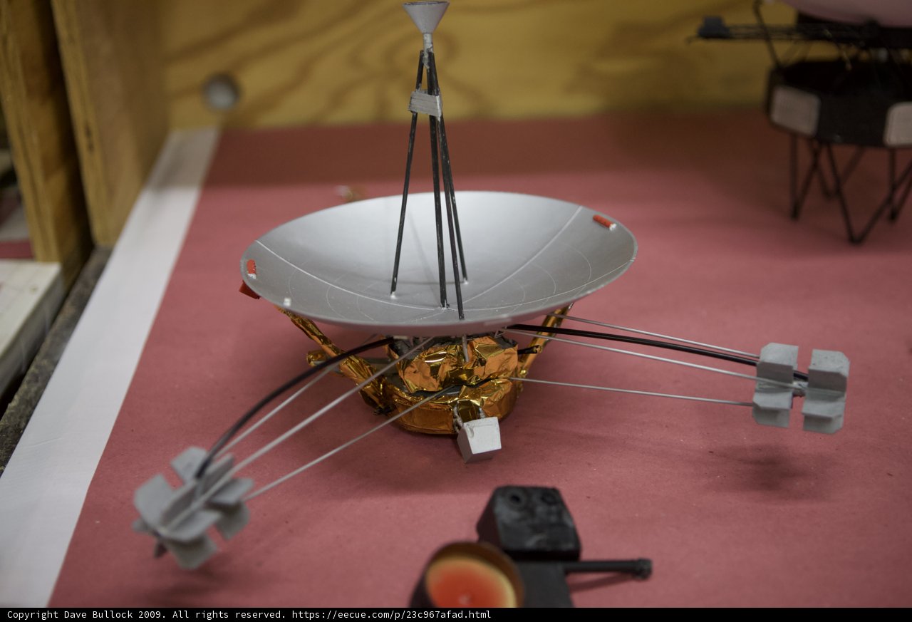 Model of Voyager Spacecraft on Display