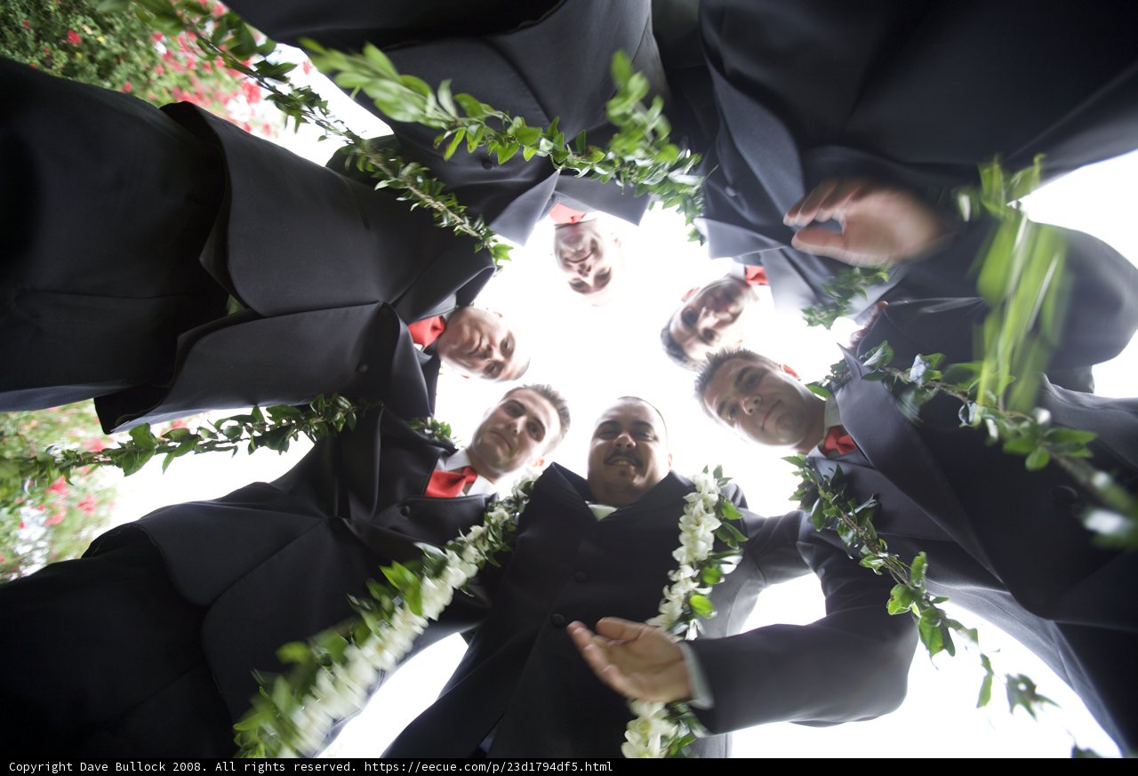 Groomsmen Get in Formation