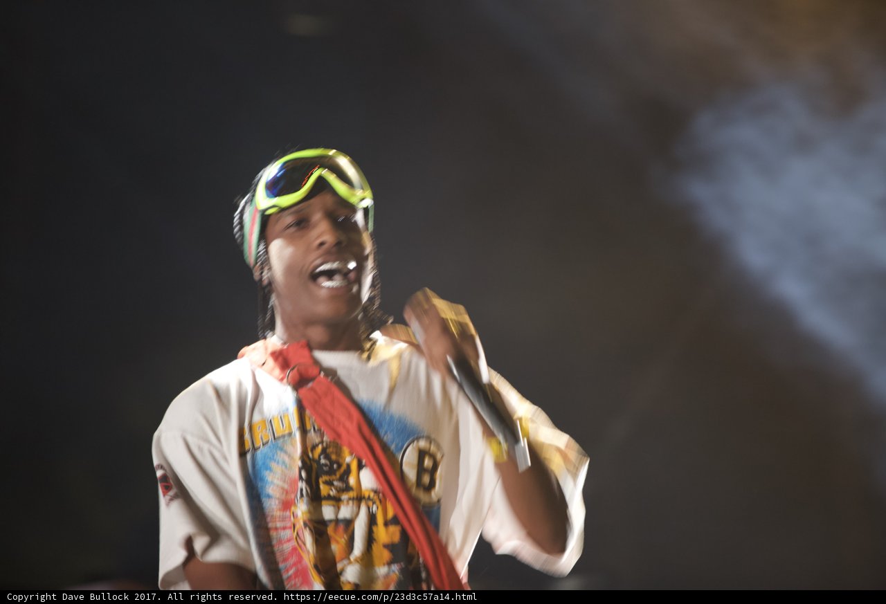 A$AP Rocky Rocks the Stage in Goggles