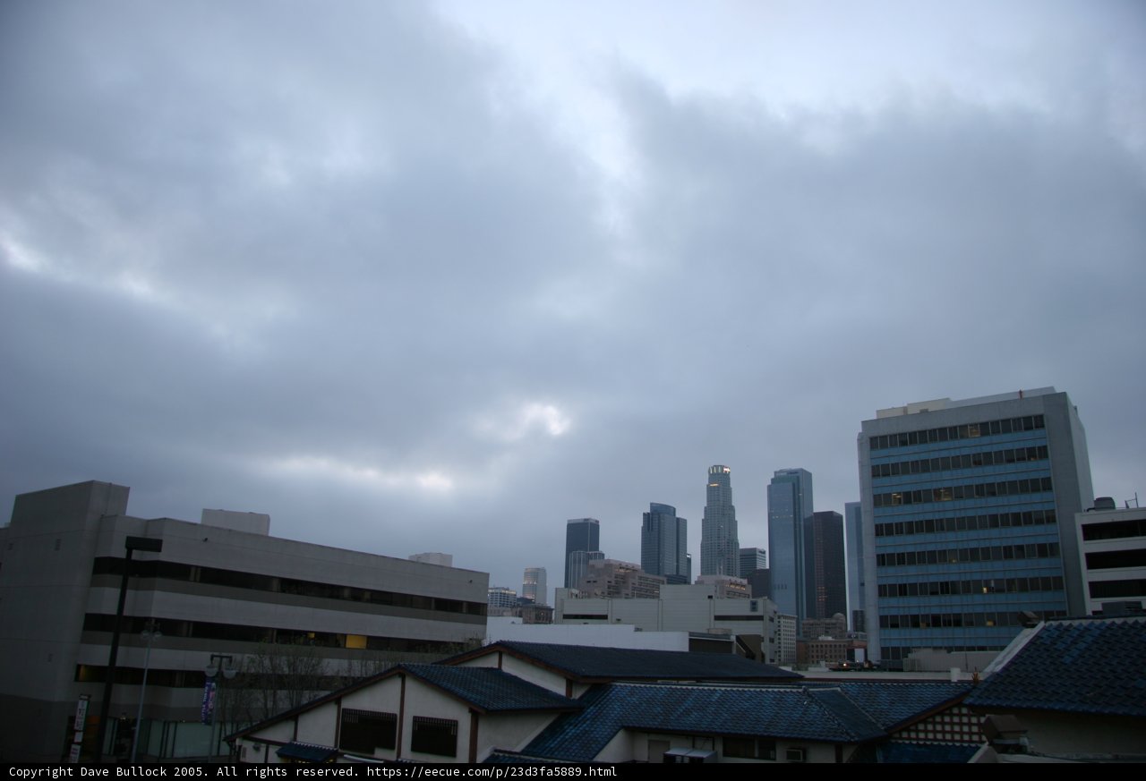 Metropolis Under a Cloudy Sky