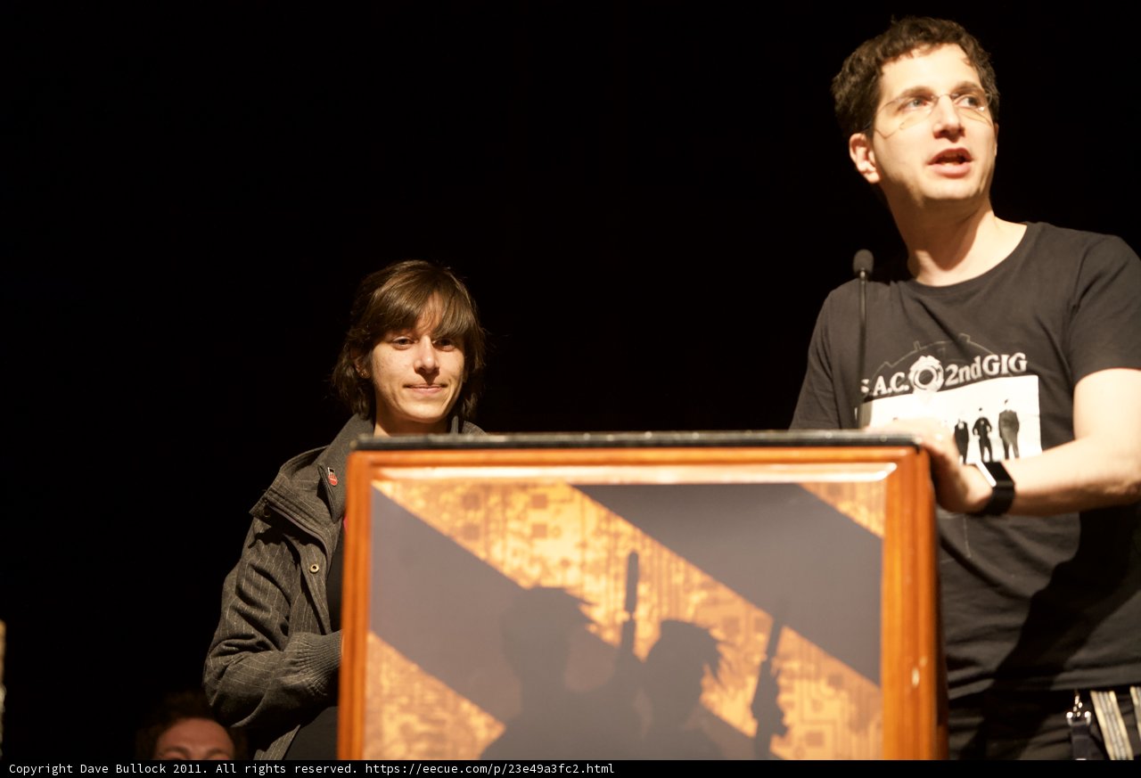 Keynote Speakers Jeff M and Maryline Salvetat Address Crowd at Defcon 2011
