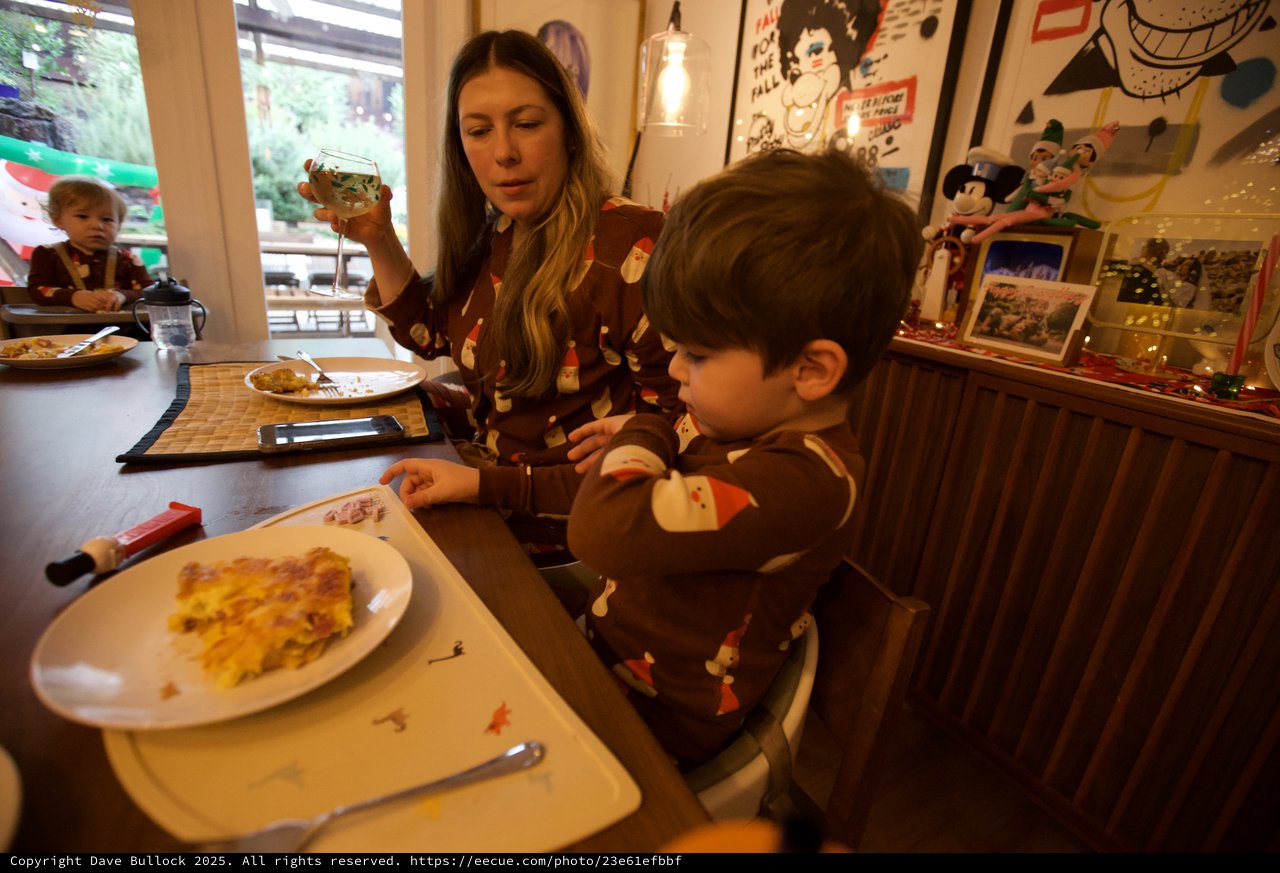 Family Dinner Time on Christmas Day 2025