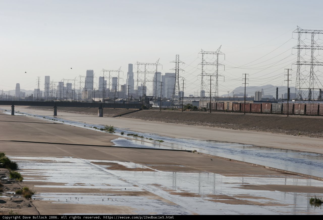 Power Lines and Cityscape