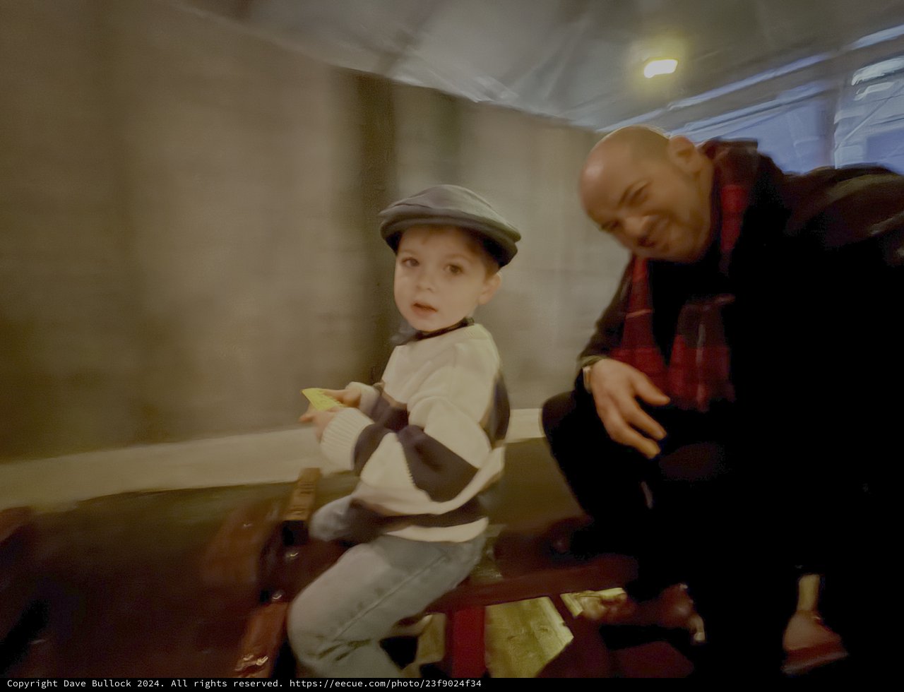 Father and Child Playing Indoors Together