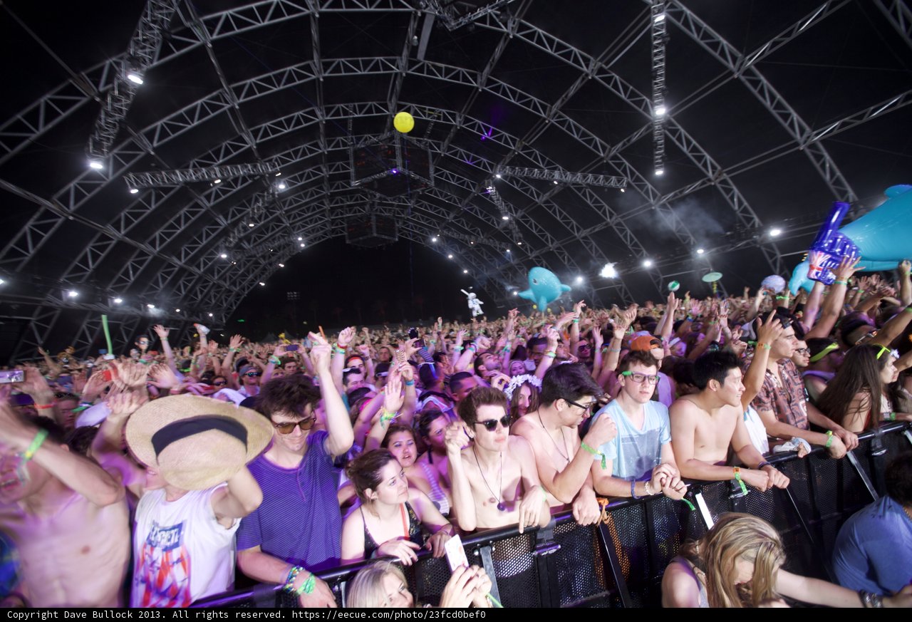 Urban Crowd at Coachella Music Festival