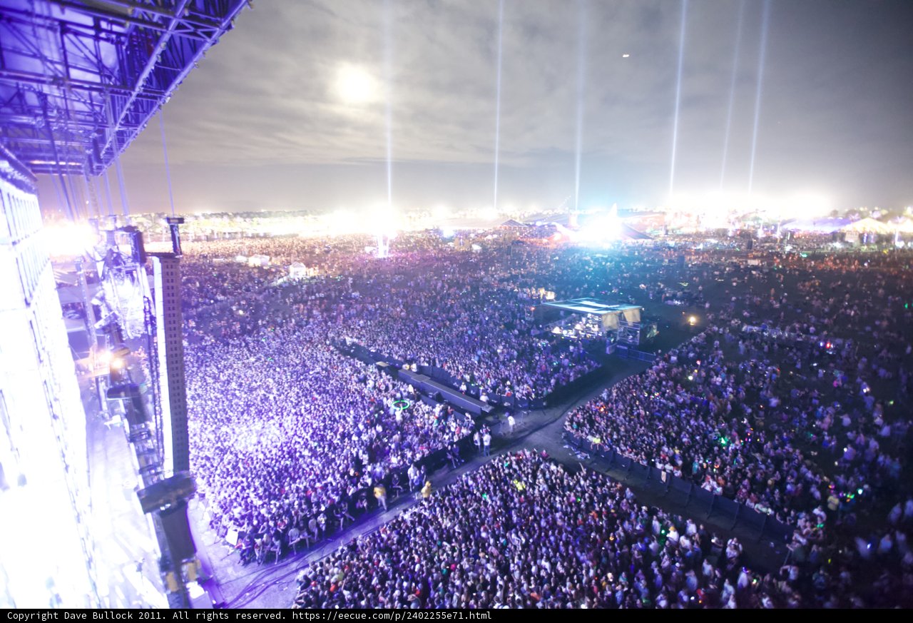 Illuminated Crowd at Coachella