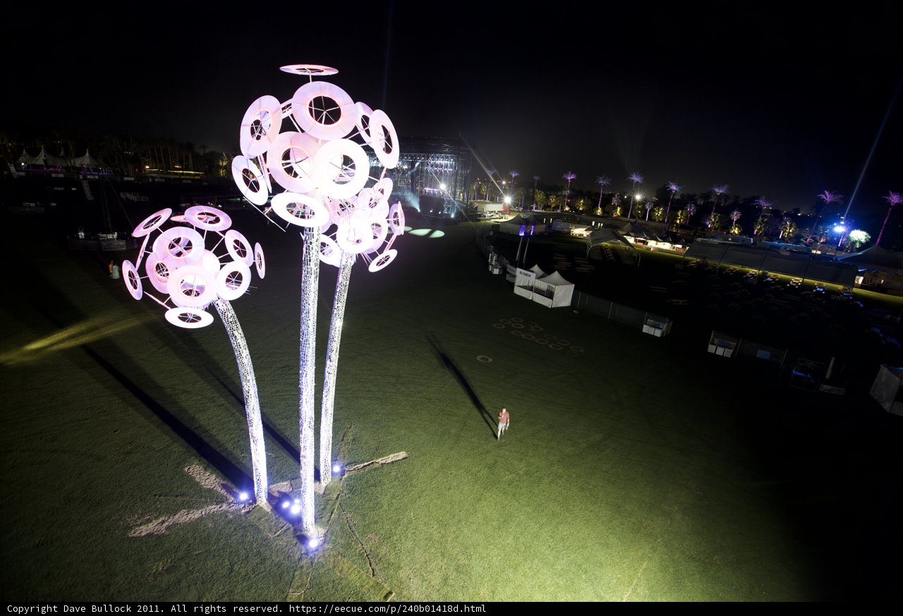 Illuminated Metropolis in the Middle of Nowhere