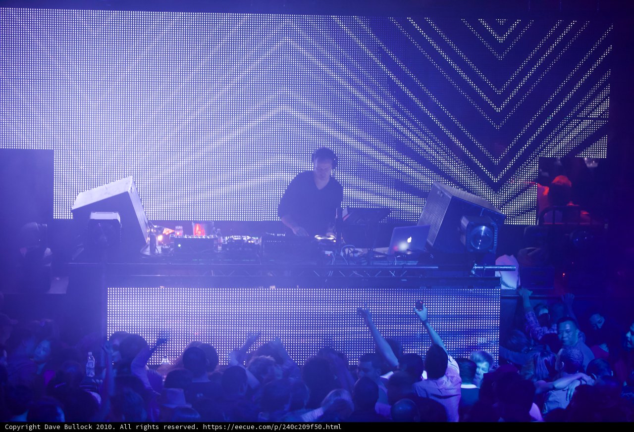 Sasha rocks the nightclub with a live DJ set