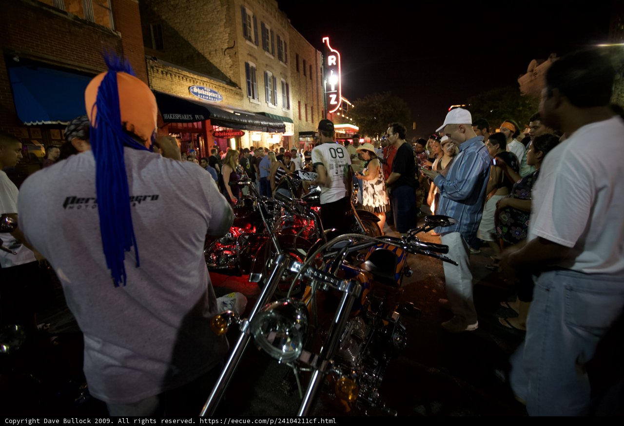 Night Motorcycle Gathering