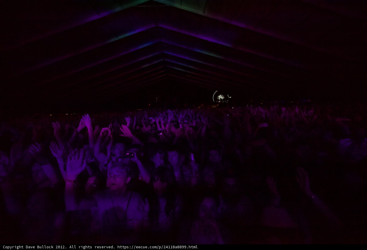 Coachella Crowd Glows in Purple