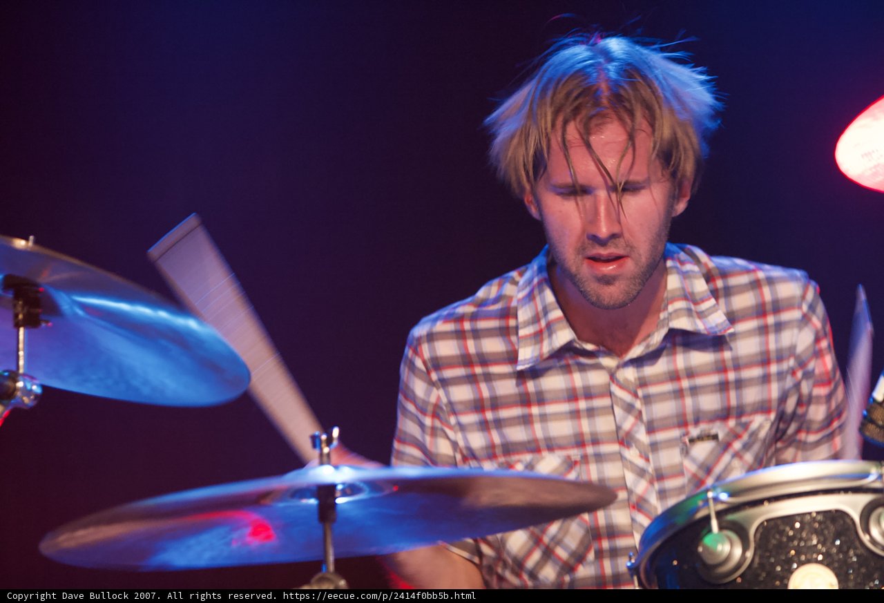 Brooks Wackerman rocking the drums at the Glasshouse