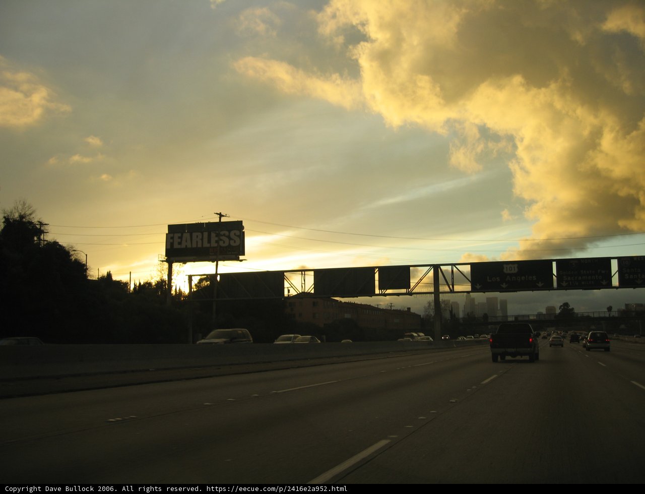 Cloudy Sky Over the Highway