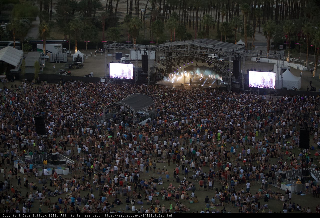 Coachella Concert Crowd takes over the Metropolis