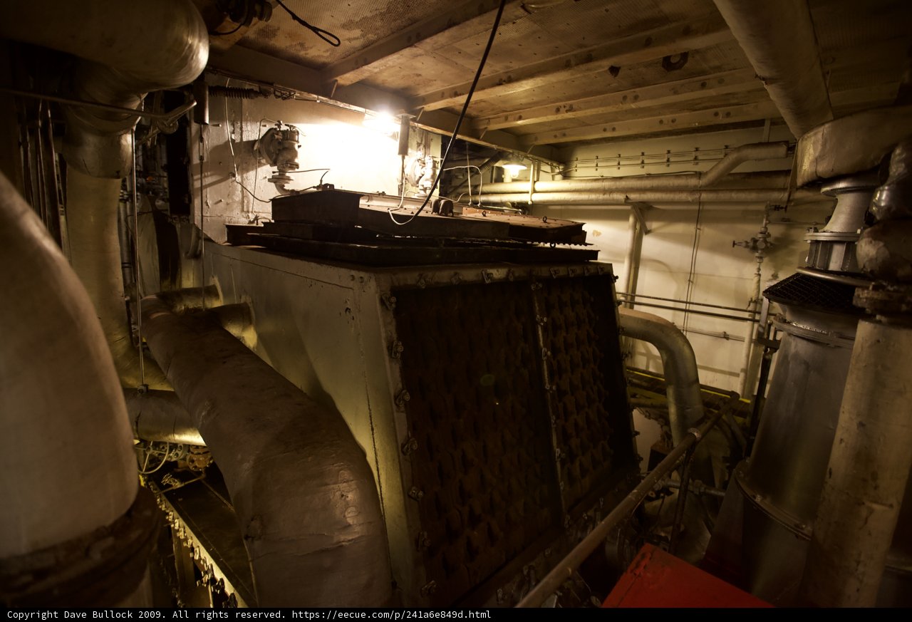 Inside the Engine Room of a Factory Ship