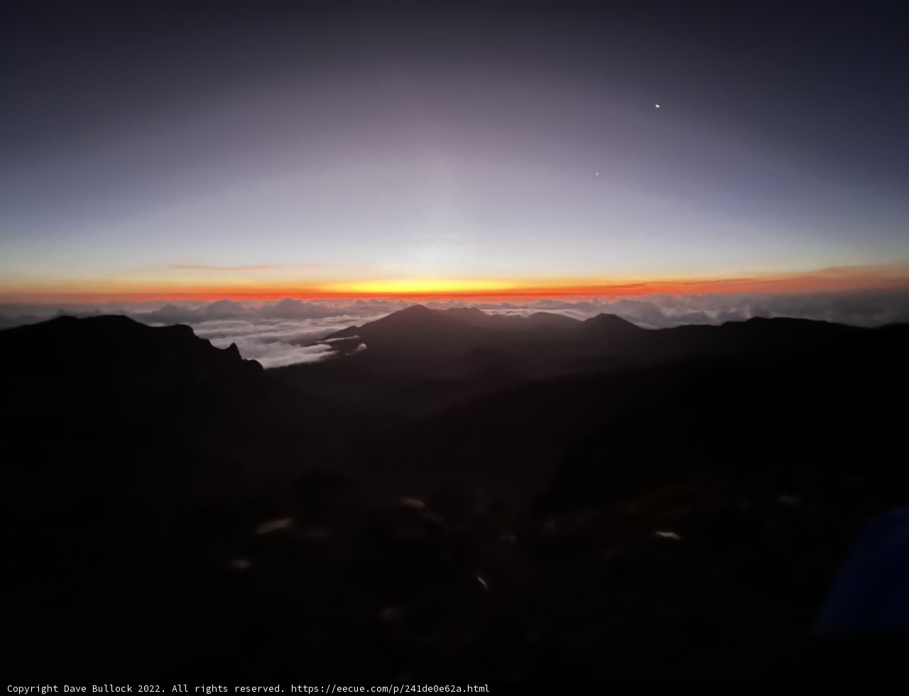 Sunrise over Haleakalā