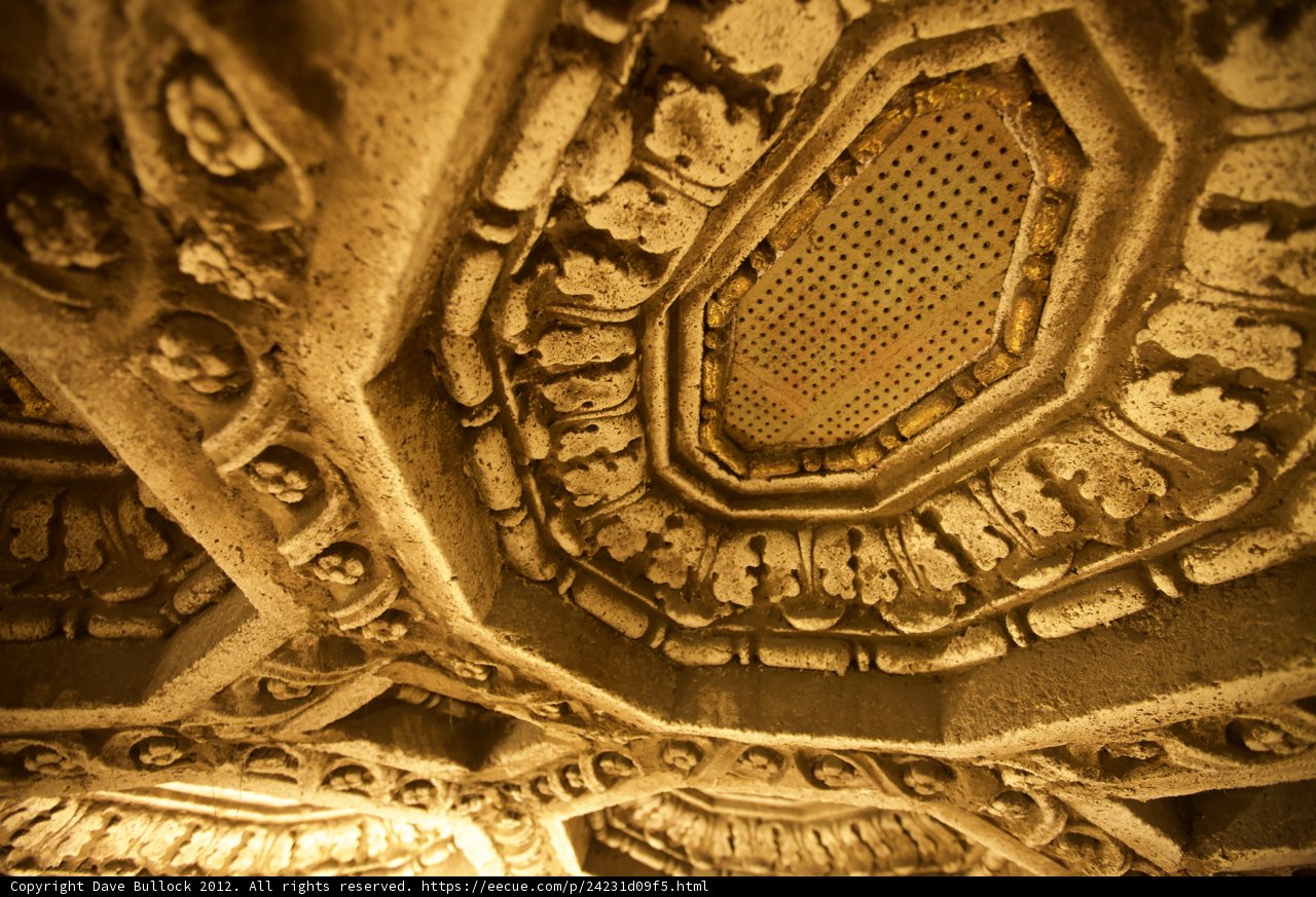Glowing Gold Ceilings in the Temple of the Sun