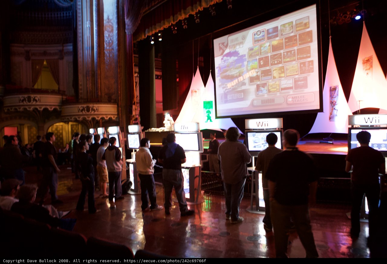 Cinema screening of video games