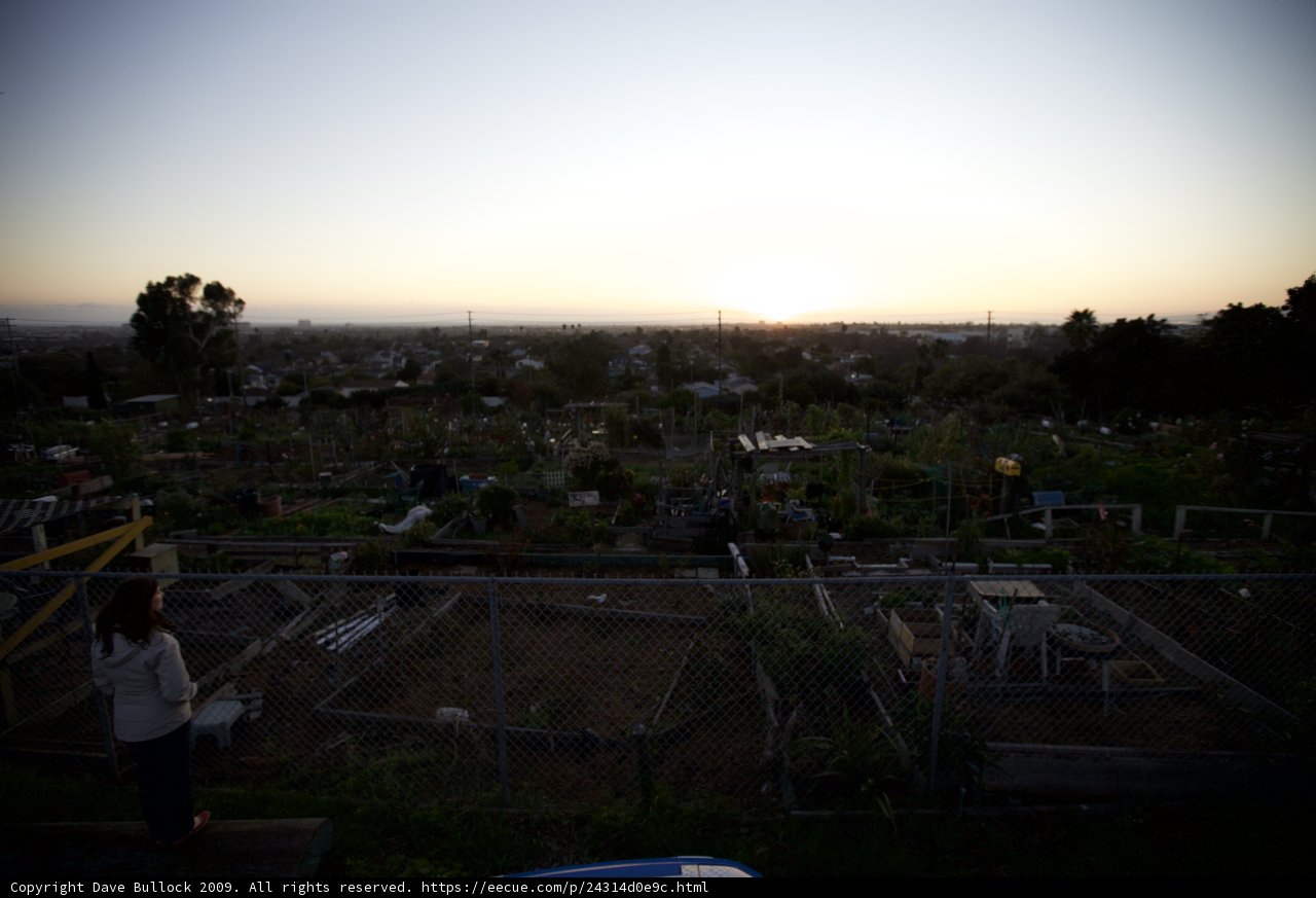 Hilltop Sunset Scenery